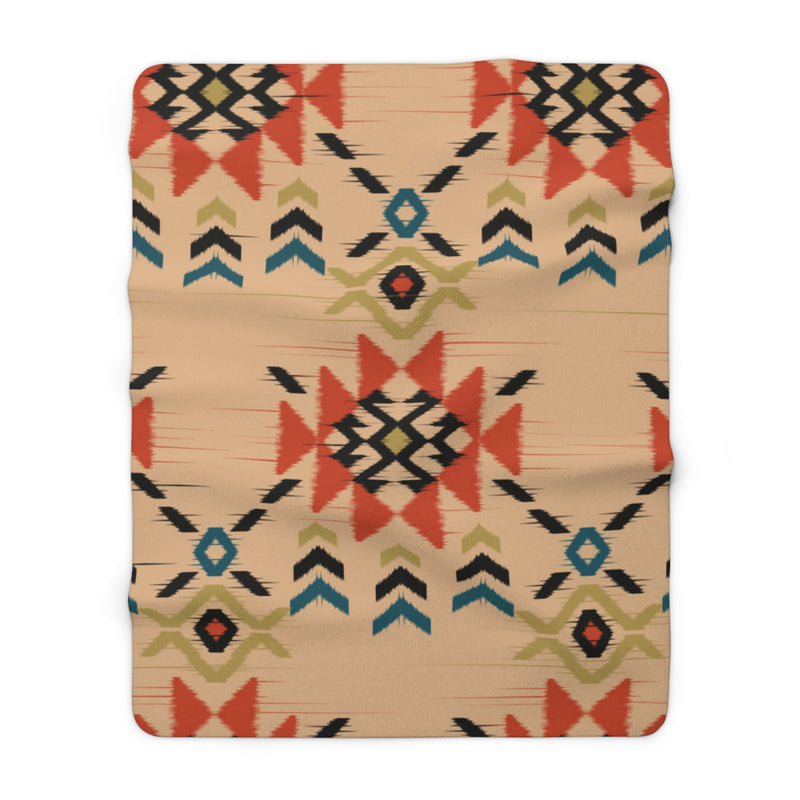 Southwest Folklore Sherpa Blanket