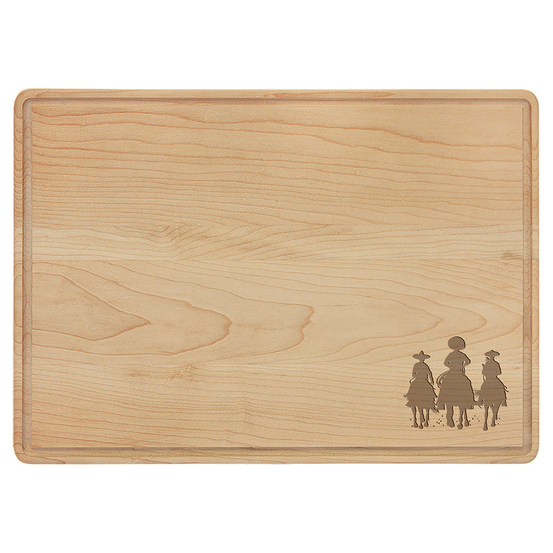 Maple Three Amigos Cutting Board