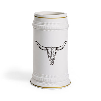 Bull Skull Beer Stein Mug