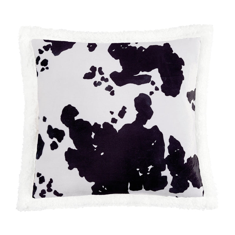 Jessie Cowhide Sherpa Pillow