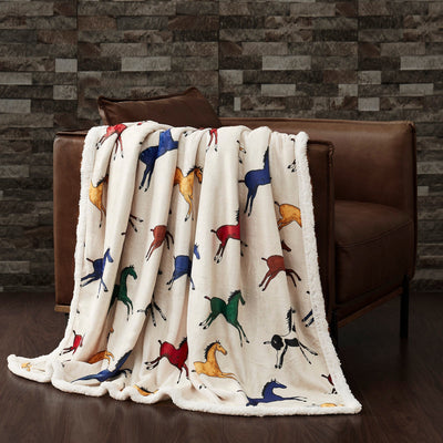 Horse Dance Sherpa Throw