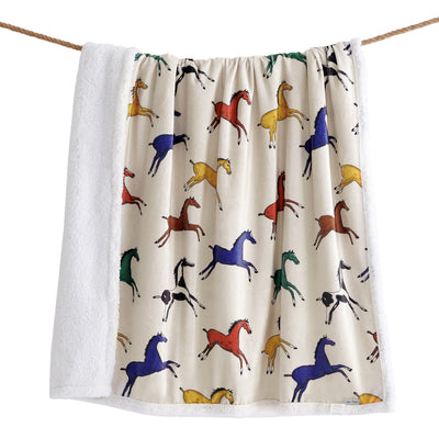 Horse Dance Sherpa Throw