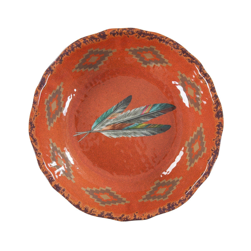 Feather Flair Melamine Serving Bowl