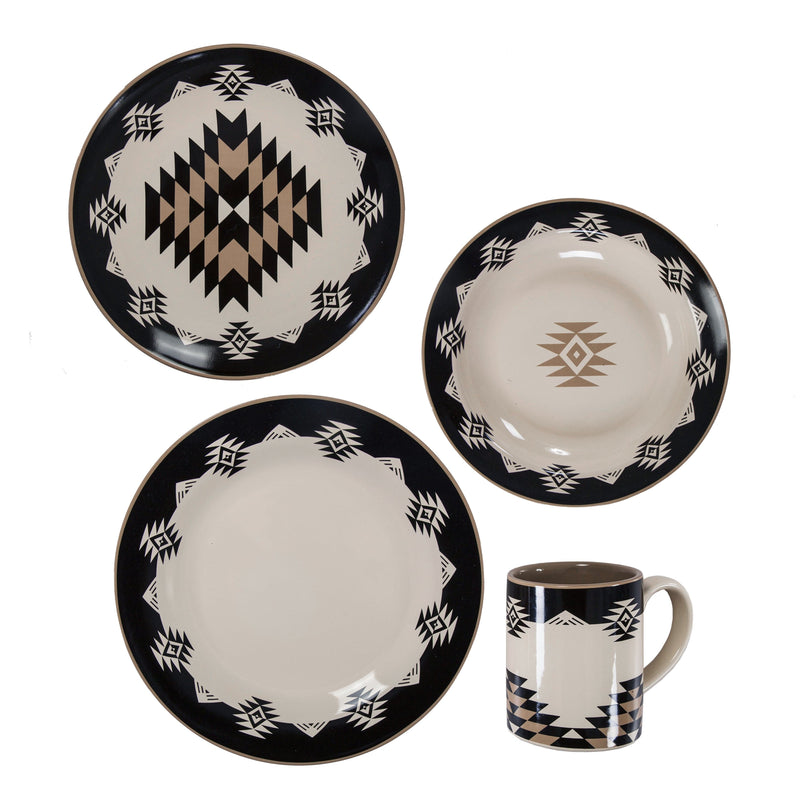 Ski Lodge 19PC Dinnerware and Canister Set