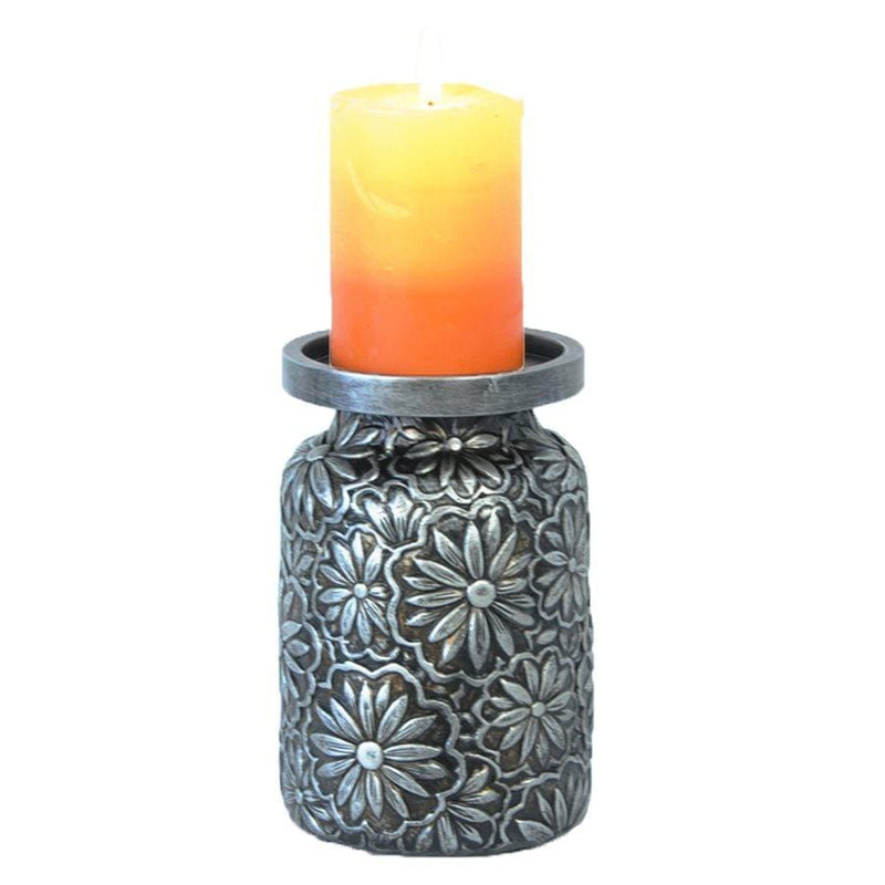 Metal Flower Candle Holder