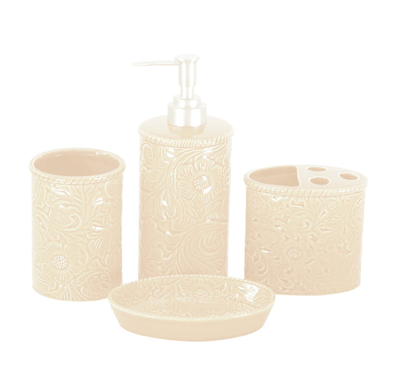 Augusta Ceramic Countertop Bathroom Set