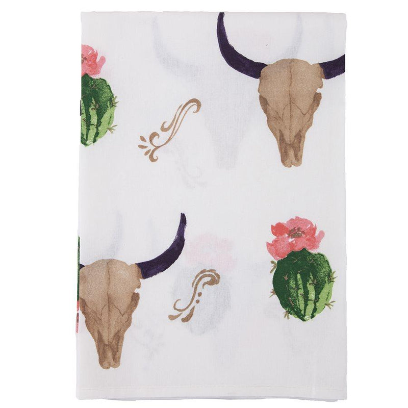 Skull & Cactus Tea Towel