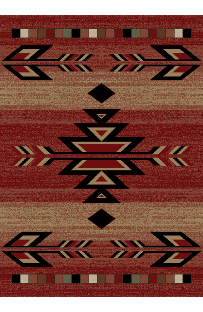 Pecos Red Area Rug