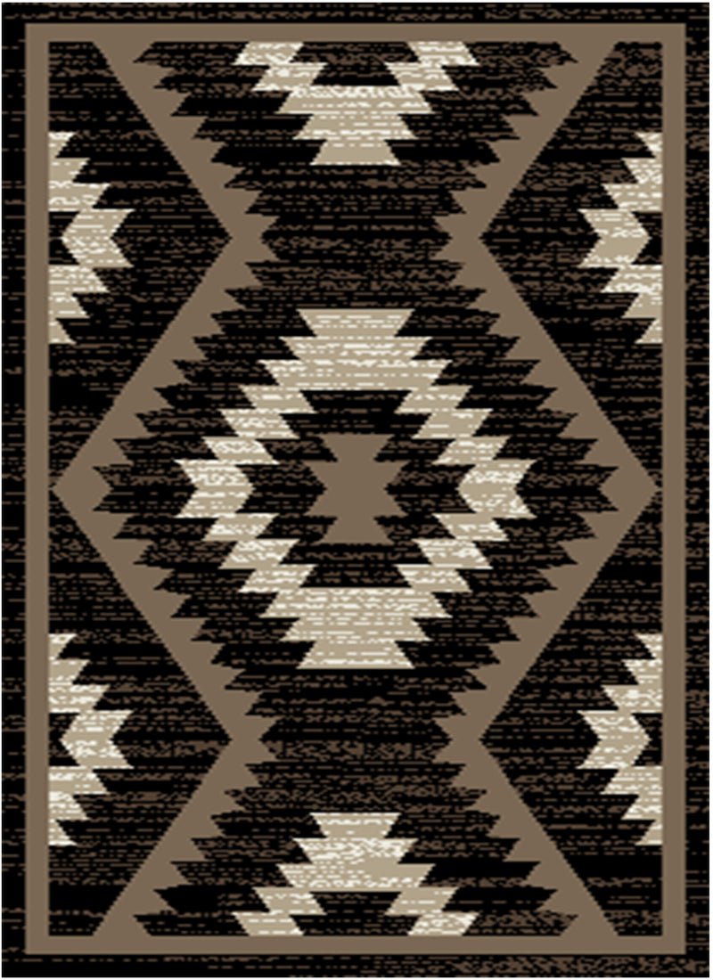 Southwestern Check Area Rug