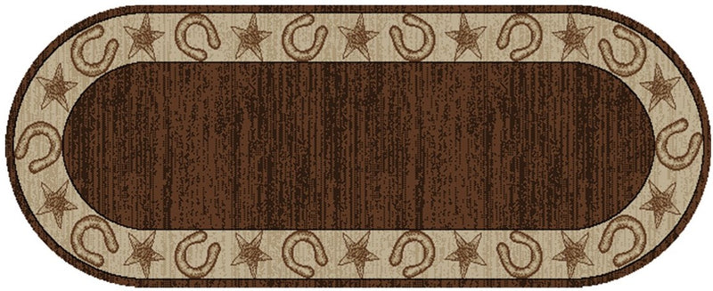 Horseshoe Border Accent Rug