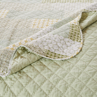 Sage Patch Quilt Set