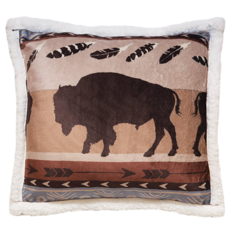 Omaha Bison Throw Pillow