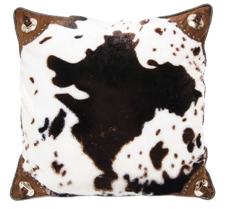 Cowhide Four Corner Pillow