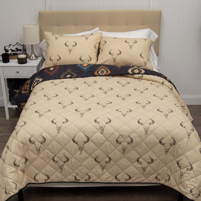 Black Canyon Reversible Quilt Set