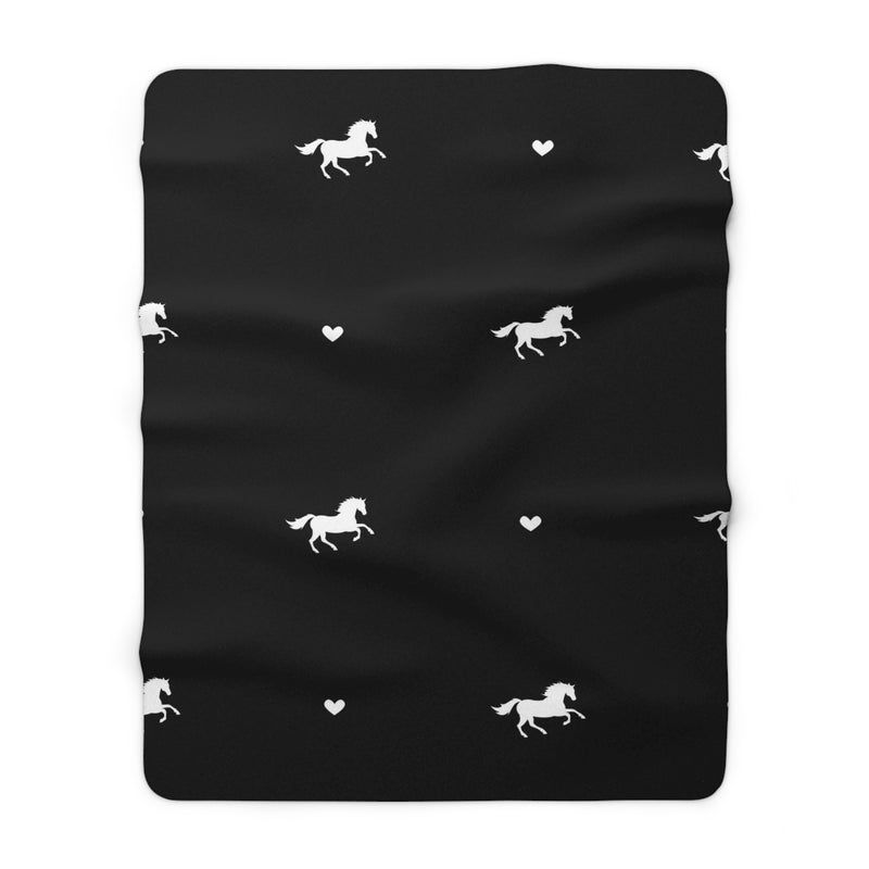 Black Colt Sherpa Blanket