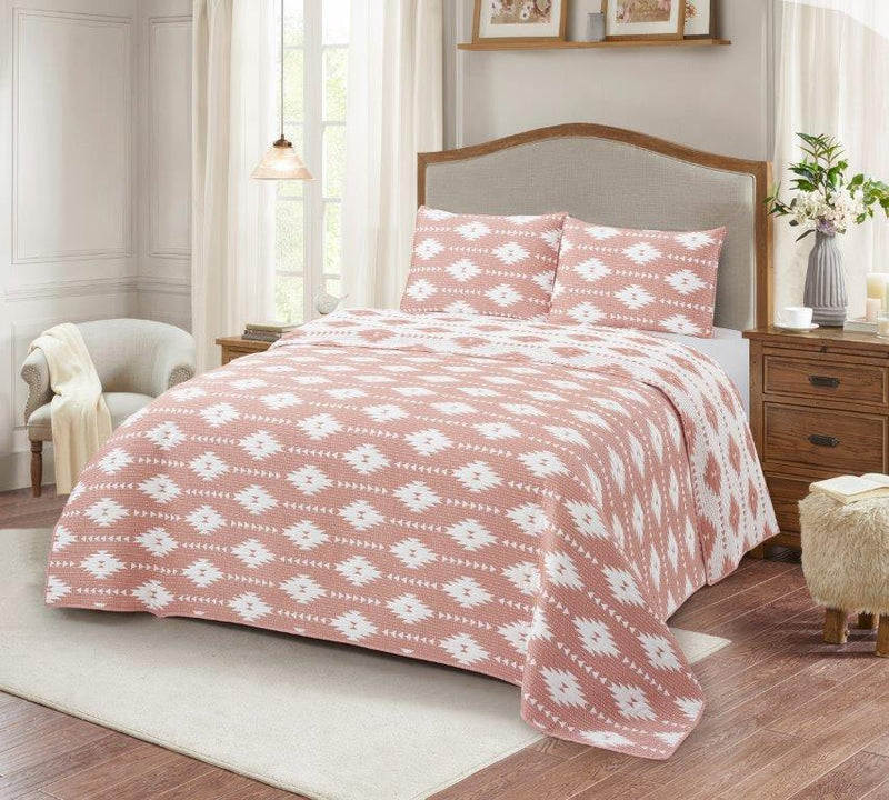 Southwest Sands Peach Quilt Set