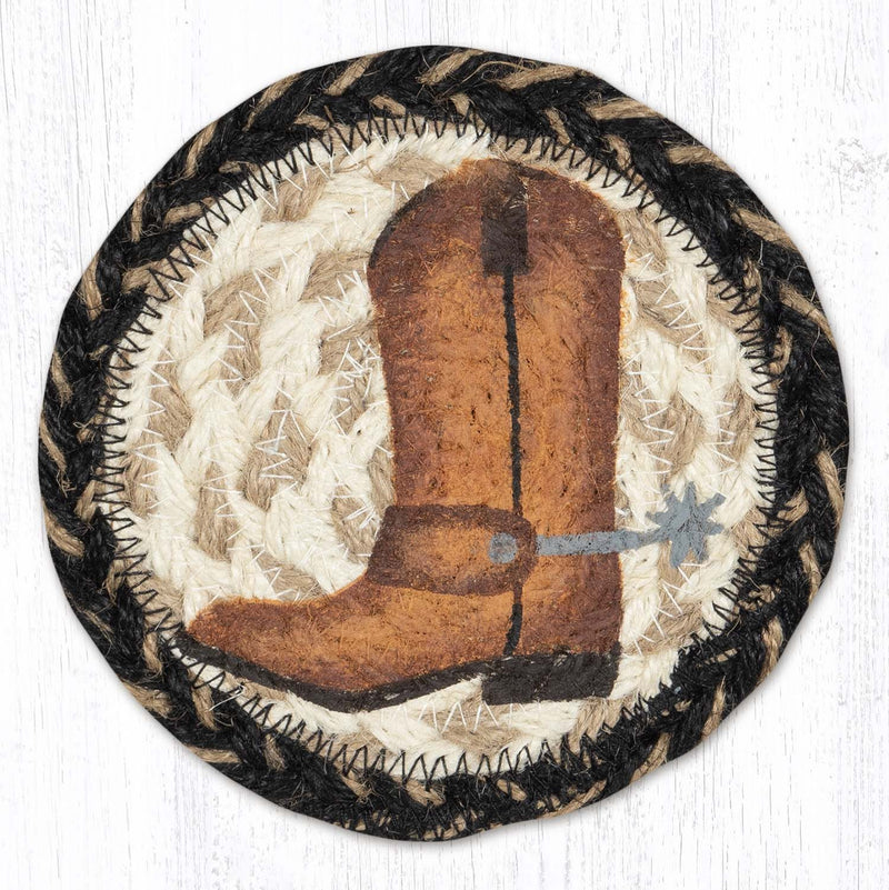 Boot & Spur Printed Coaster