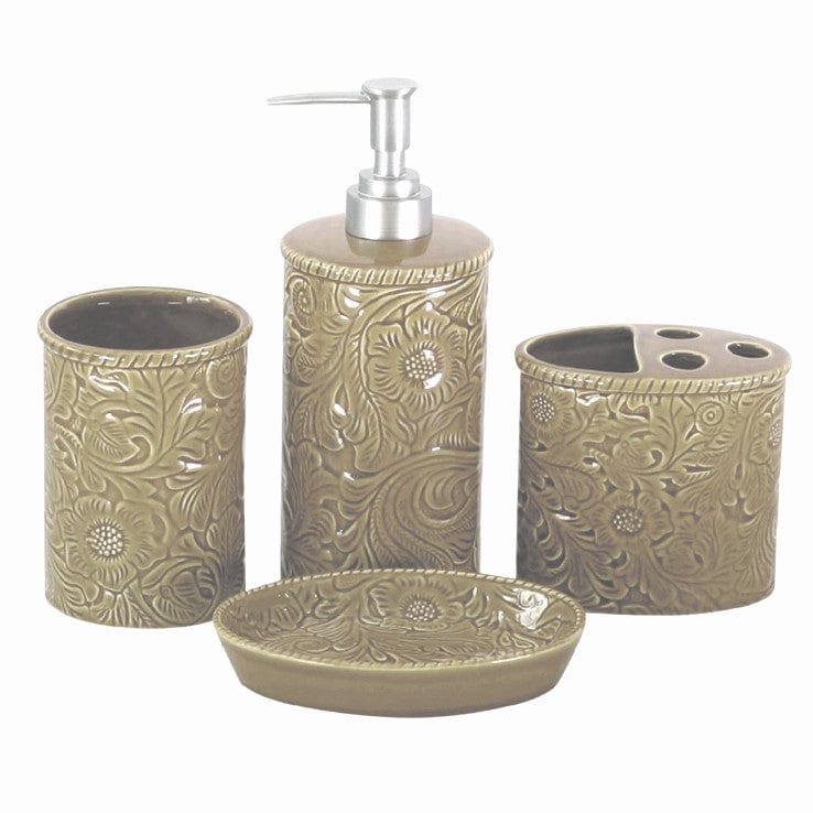 Augusta Ceramic Countertop Bathroom Set