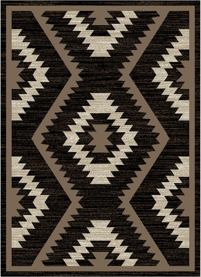 Southwestern Check Area Rug