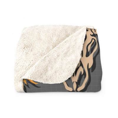 Western Skull Sherpa Blanket