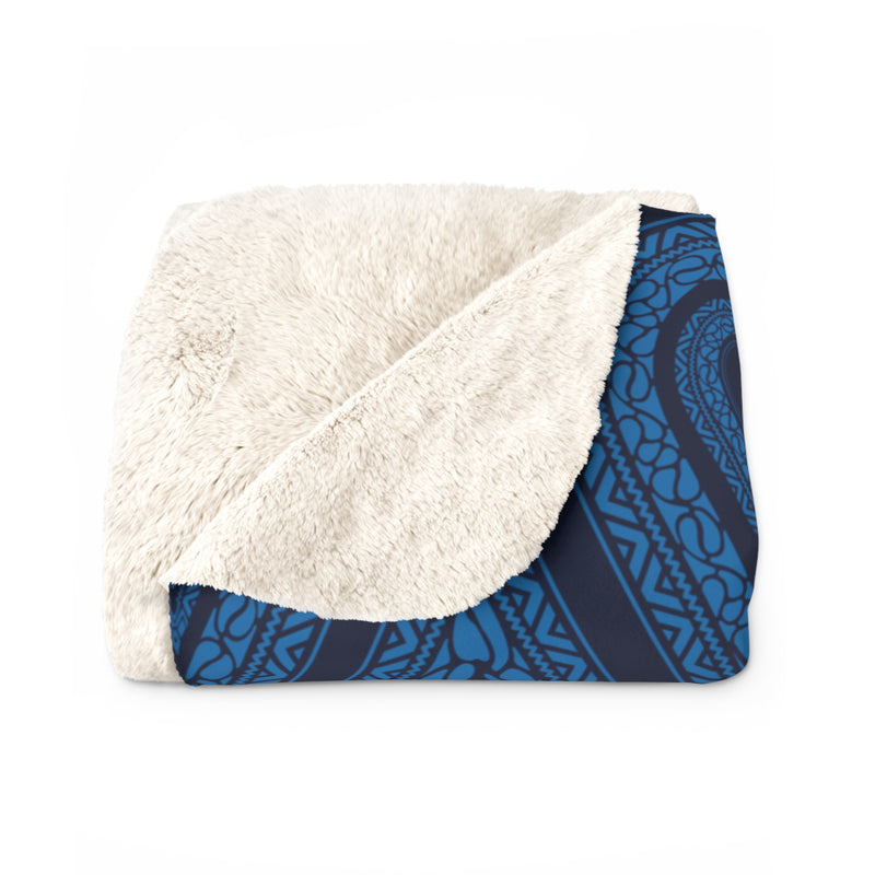 Blue Bandana Sherpa Blanket