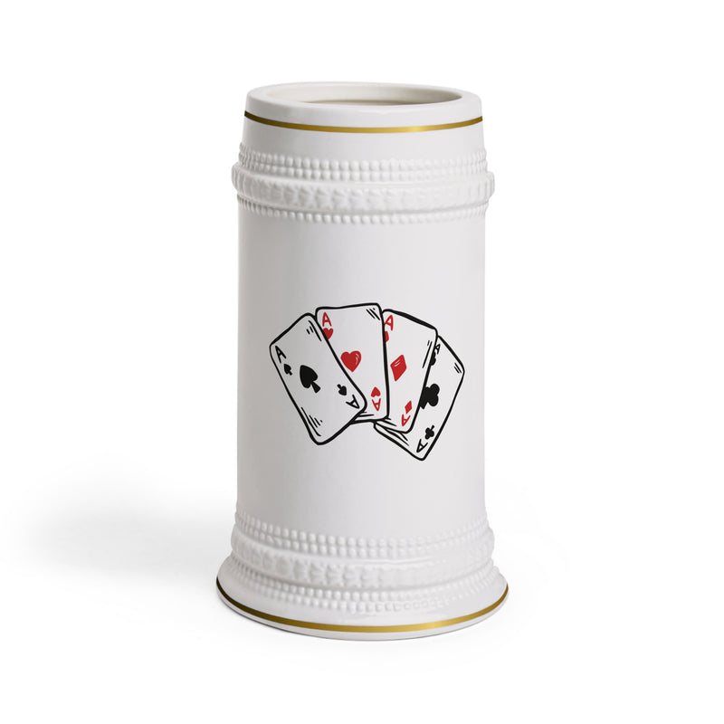 Lucky Aces Beer Stein Mug