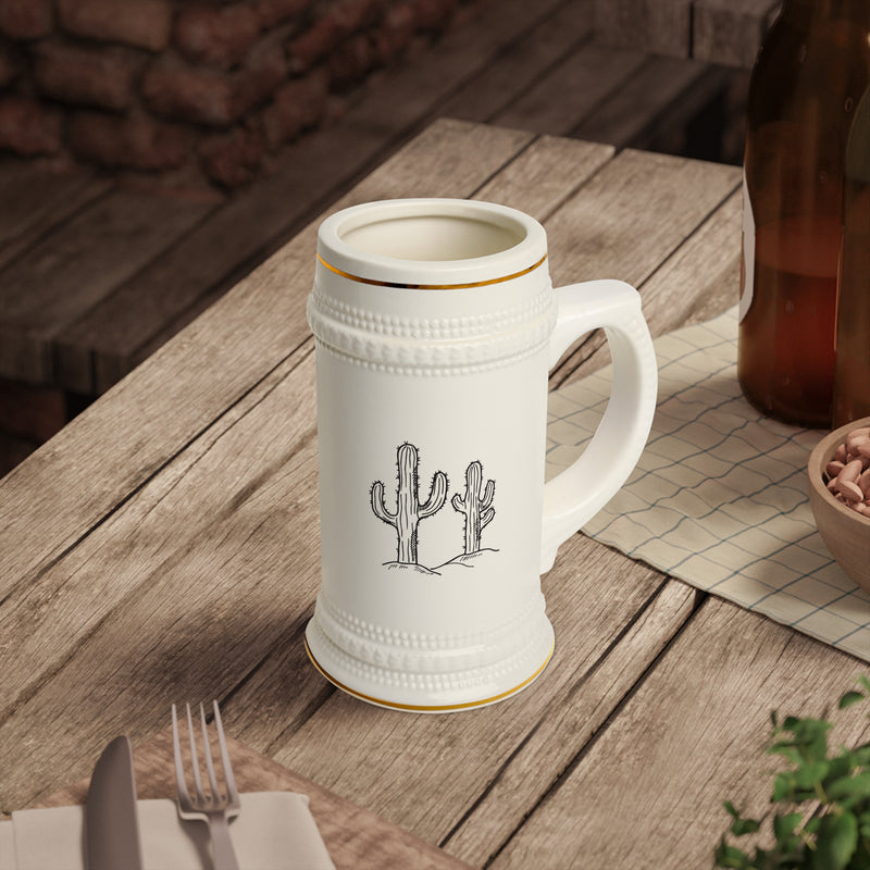 Cactus Beer Stein Mug