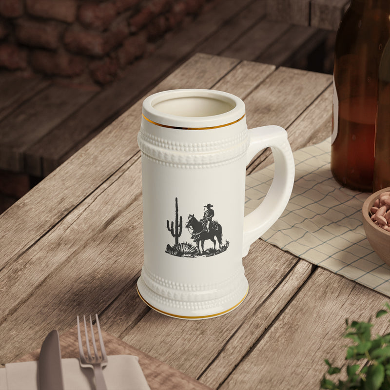 Cowboy Beer Stein Mug