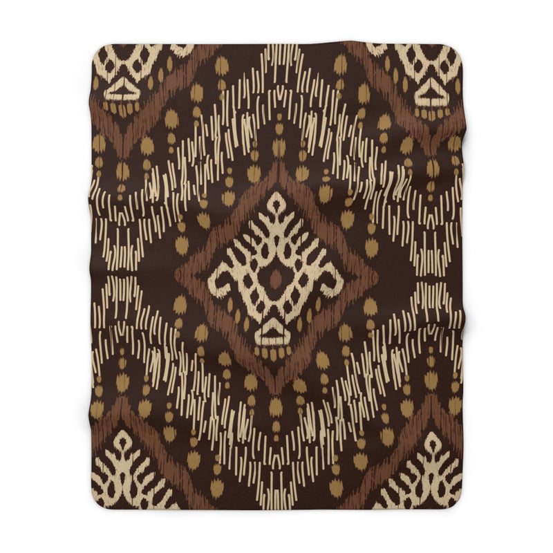 Brown Spirit Sherpa Blanket