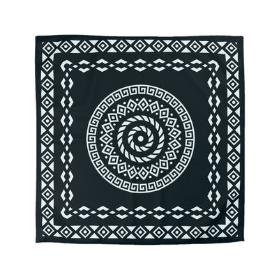 Black Bandana Microfiber Duvet Cover