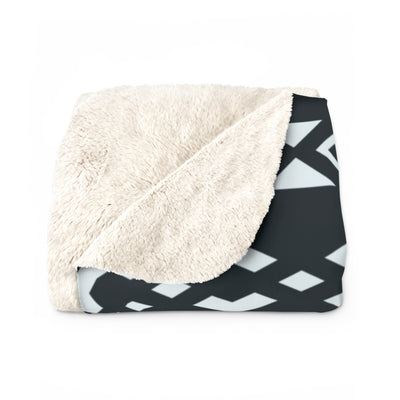 Black Bandana Sherpa Blanket