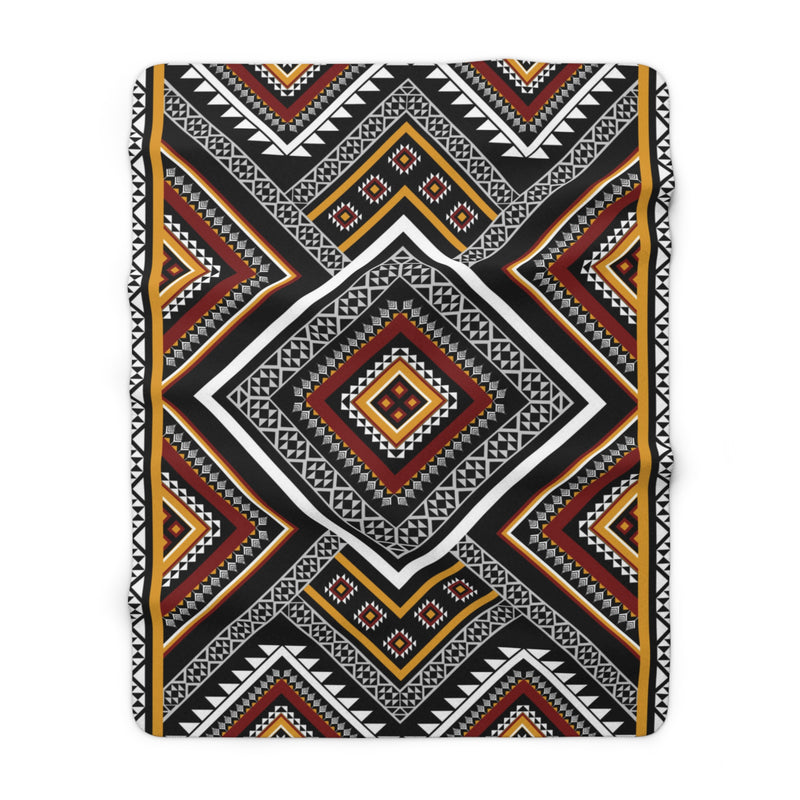 Tribal Aztec Sherpa Blanket