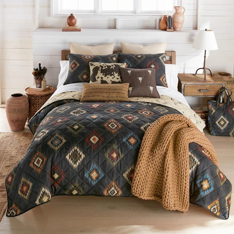 Black Canyon Reversible Quilt Set