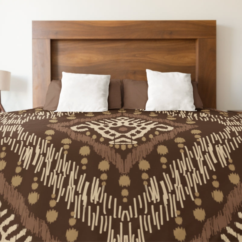 Brown Spirit Microfiber Duvet Cover