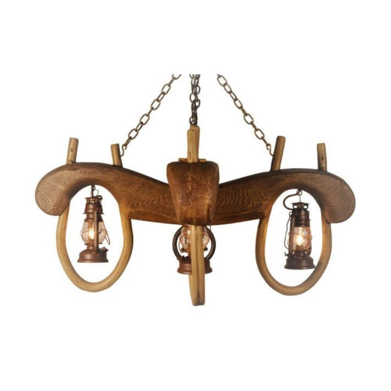 Double Yoke and Lanterns Chandelier