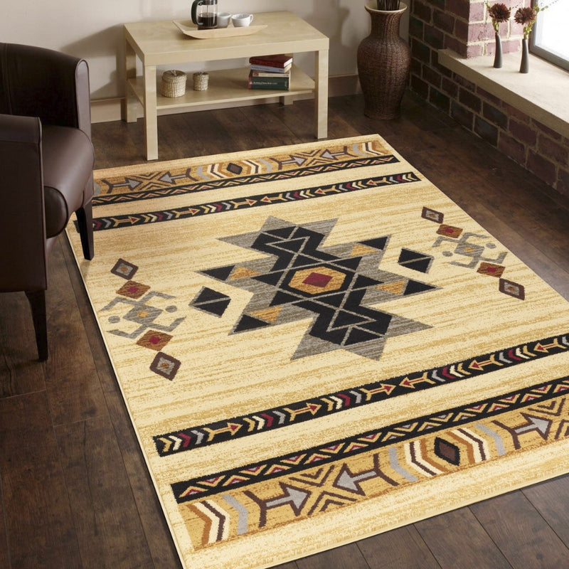 Tempe Cream Geo Area Rug