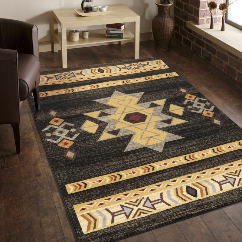 Tempe Dark Geo Area Rug