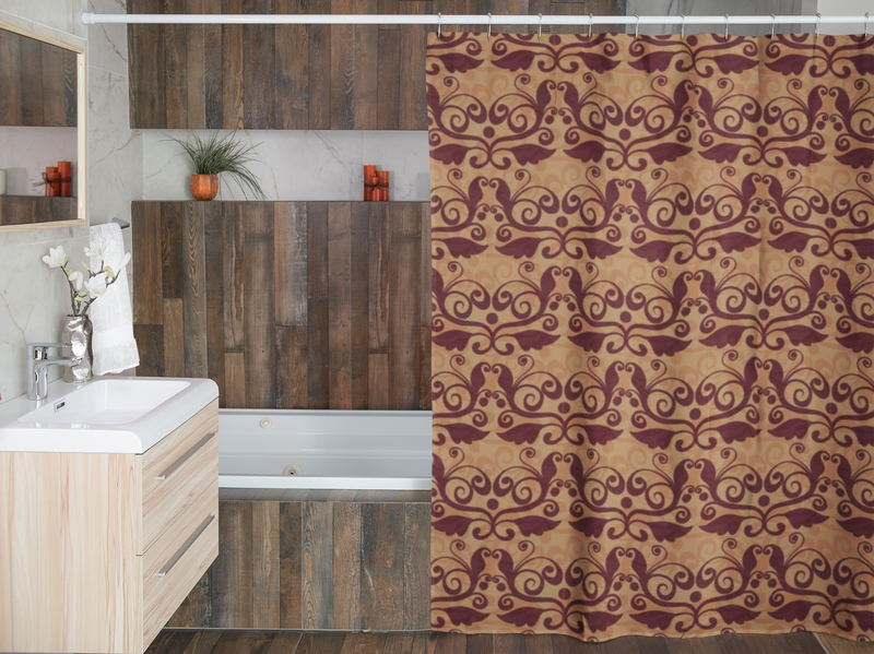 Vintage Western Rust Shower Curtain