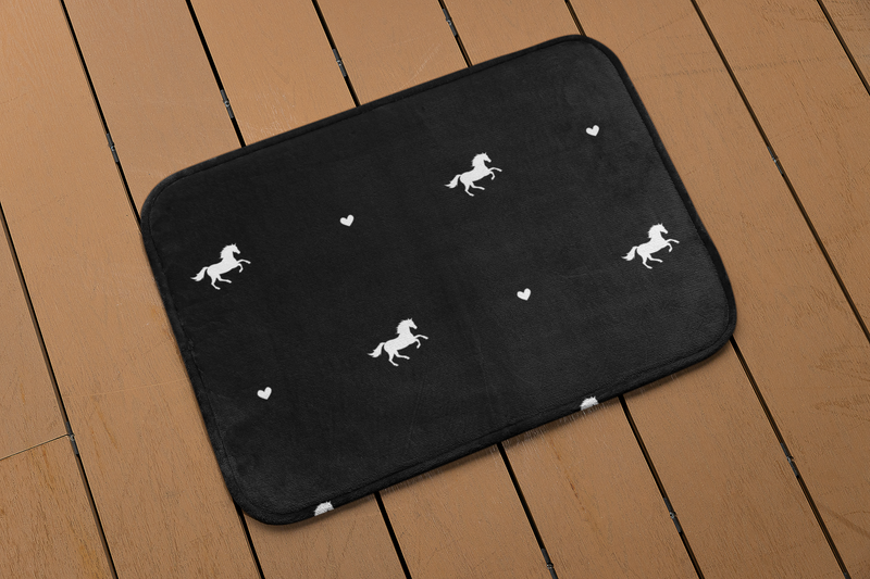 Black Colt Bath Mat