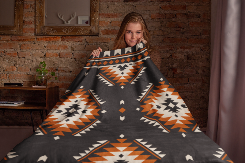 Southwestern Tribal Sherpa Blanket