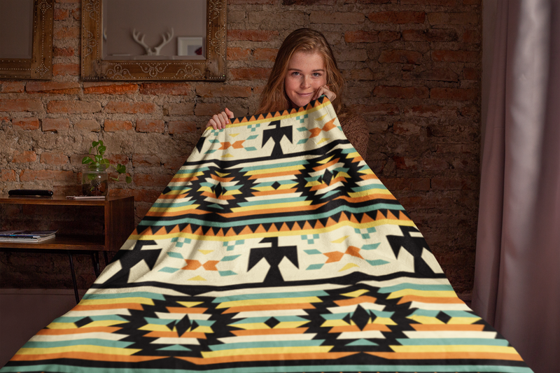 Spirit of the Tribe Sherpa Blanket