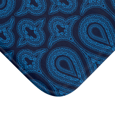 Blue Bandana Bath Mat