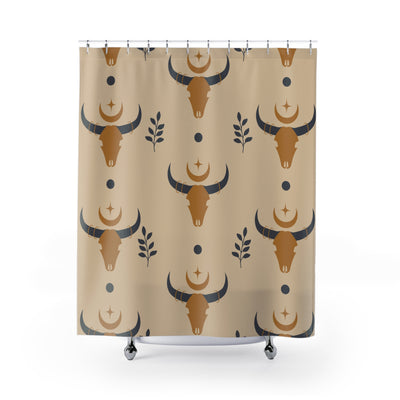 Western Bull Skull Shower Curtain