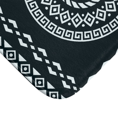 Black Bandana Bath Mat