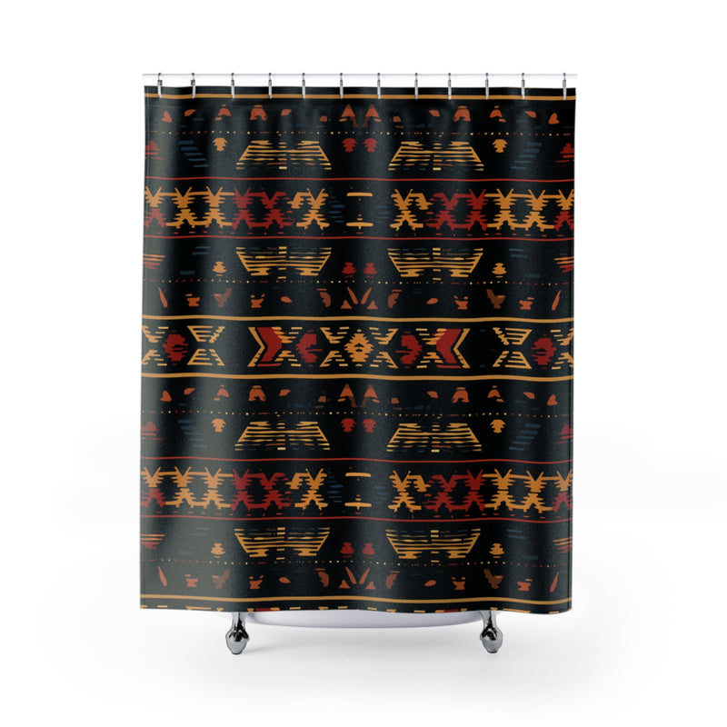 Abstract Tribal Treasures Shower Curtain