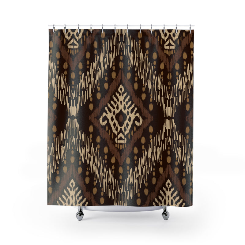 Brown Spirit Shower Curtain