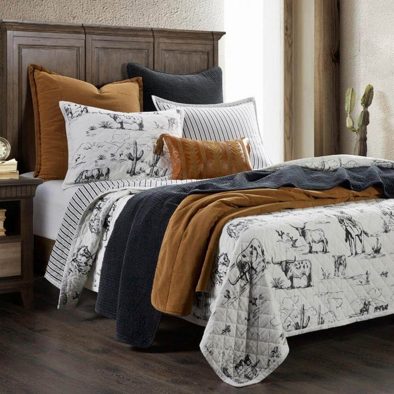 Ranch Sketches Reversible Quilt Set