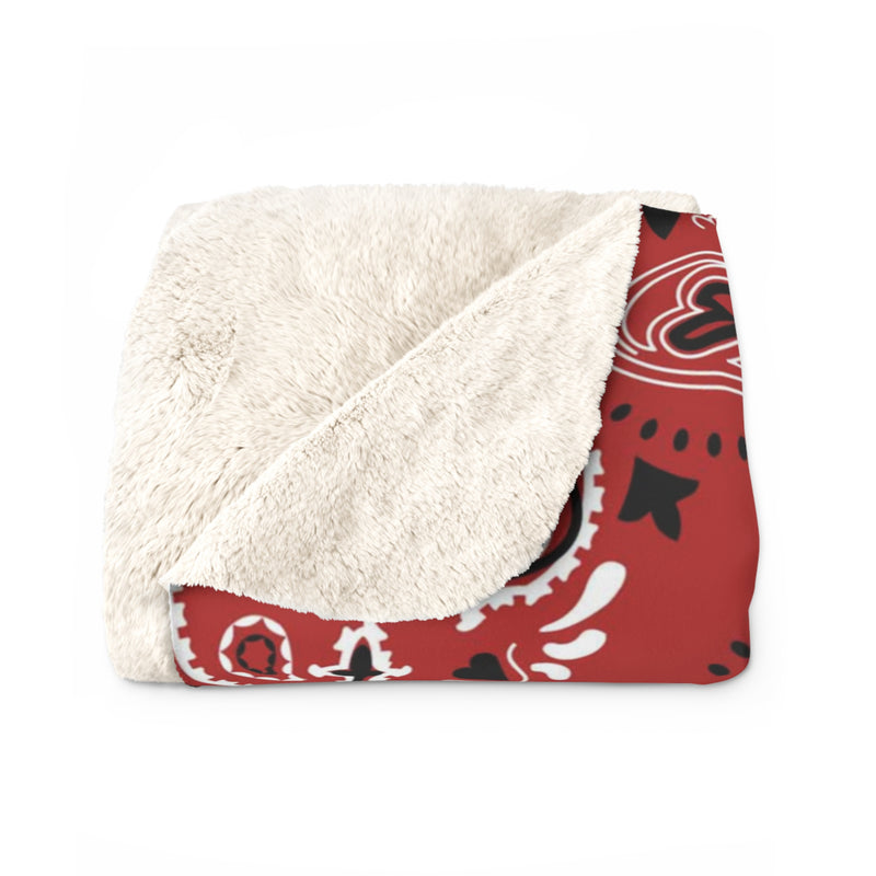 Bandana Sherpa Fleece Blanket