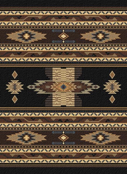 Coronado Black Area Rug (7694486208744)