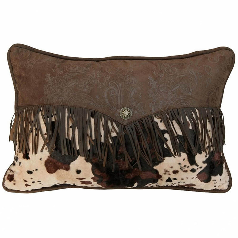 Cowhide Fringed Envelope Pillow (7689295528168)